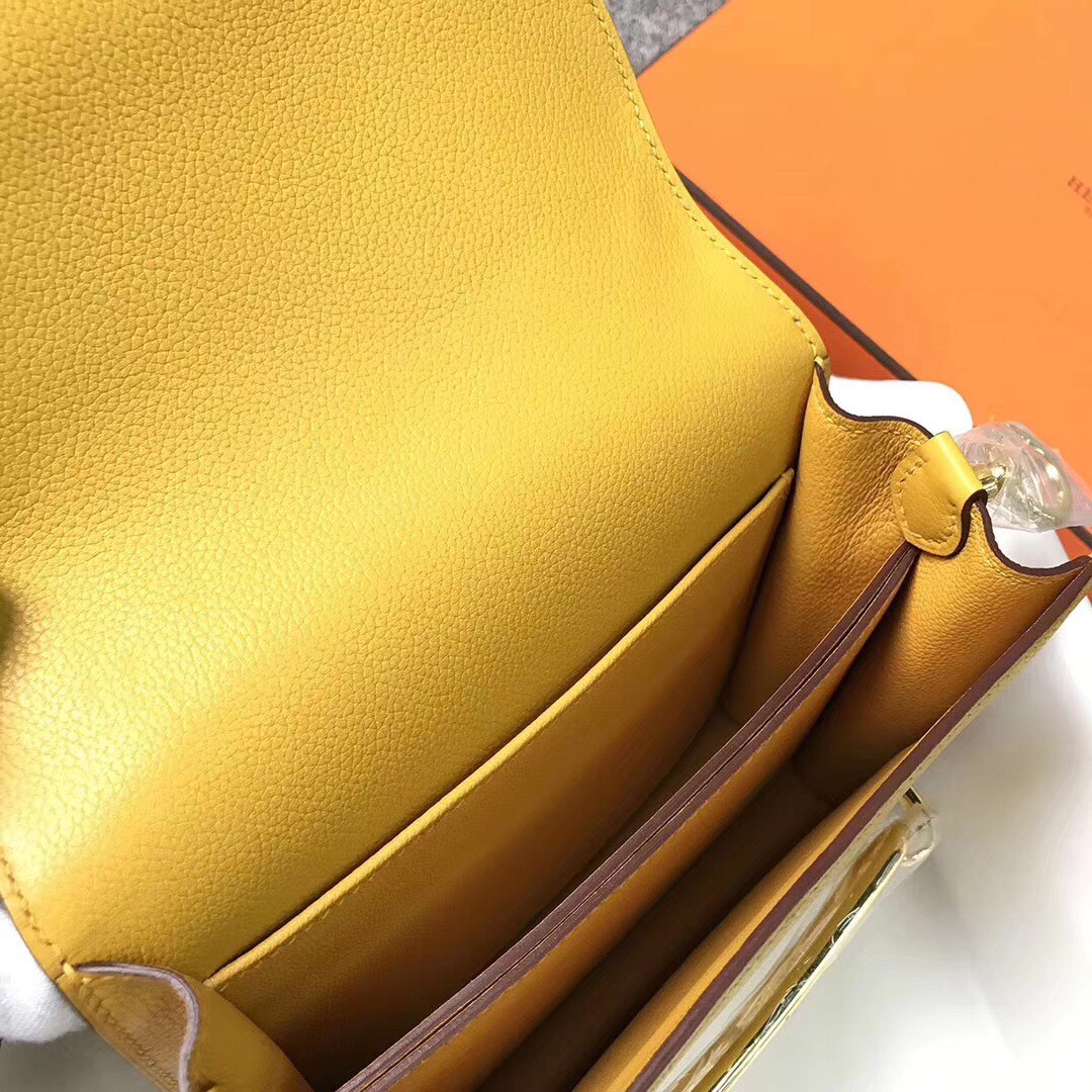 에르메스 룰리스18 앰버 옐로우 금장 에버컬러